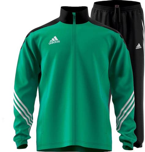 groen adidas pak heren|Adidas trainingspak mannen.